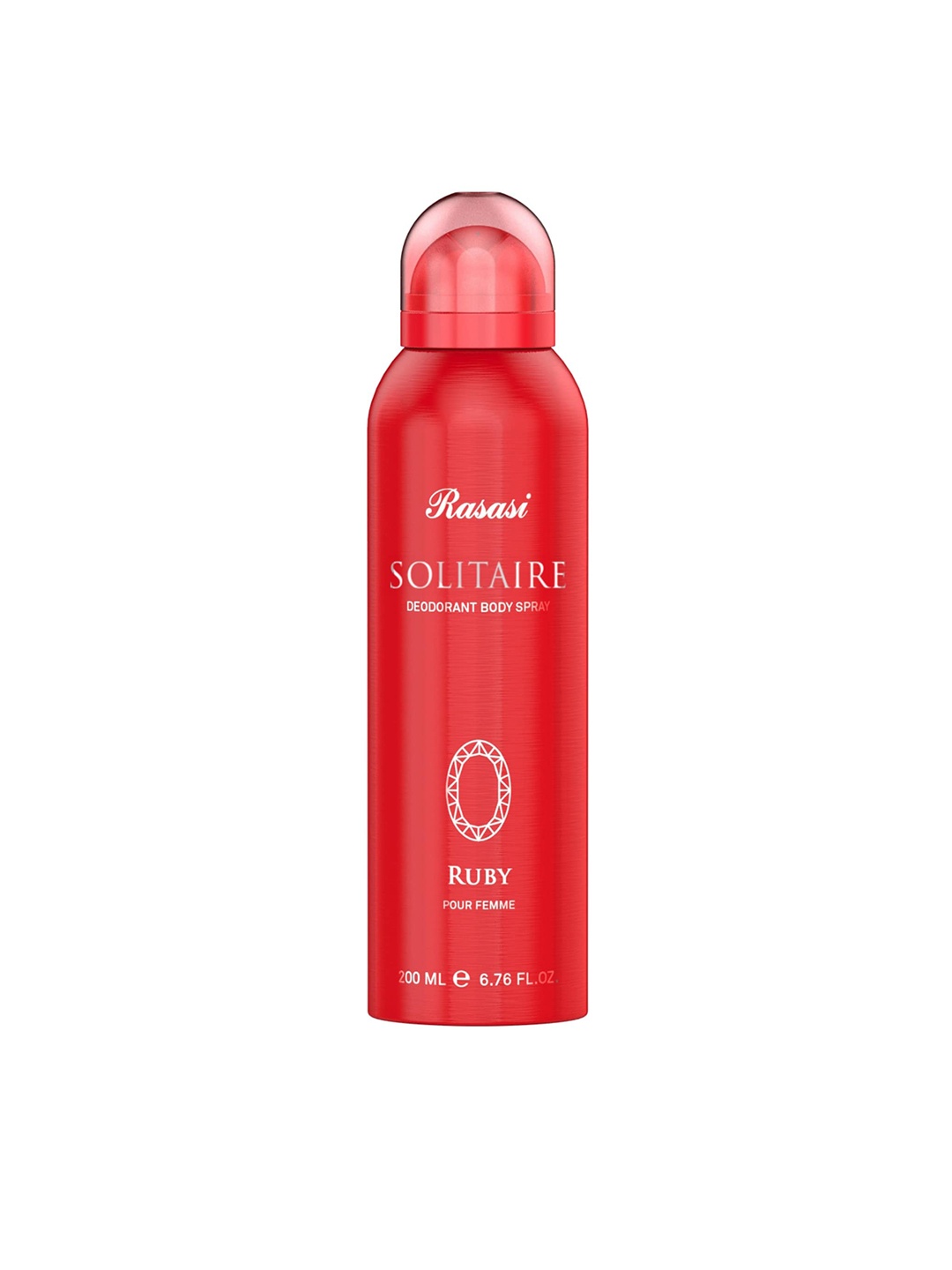 

Rasasi Women Solitaire Ruby Long Lasting Deodorant Body Spray - 200 ml, Red