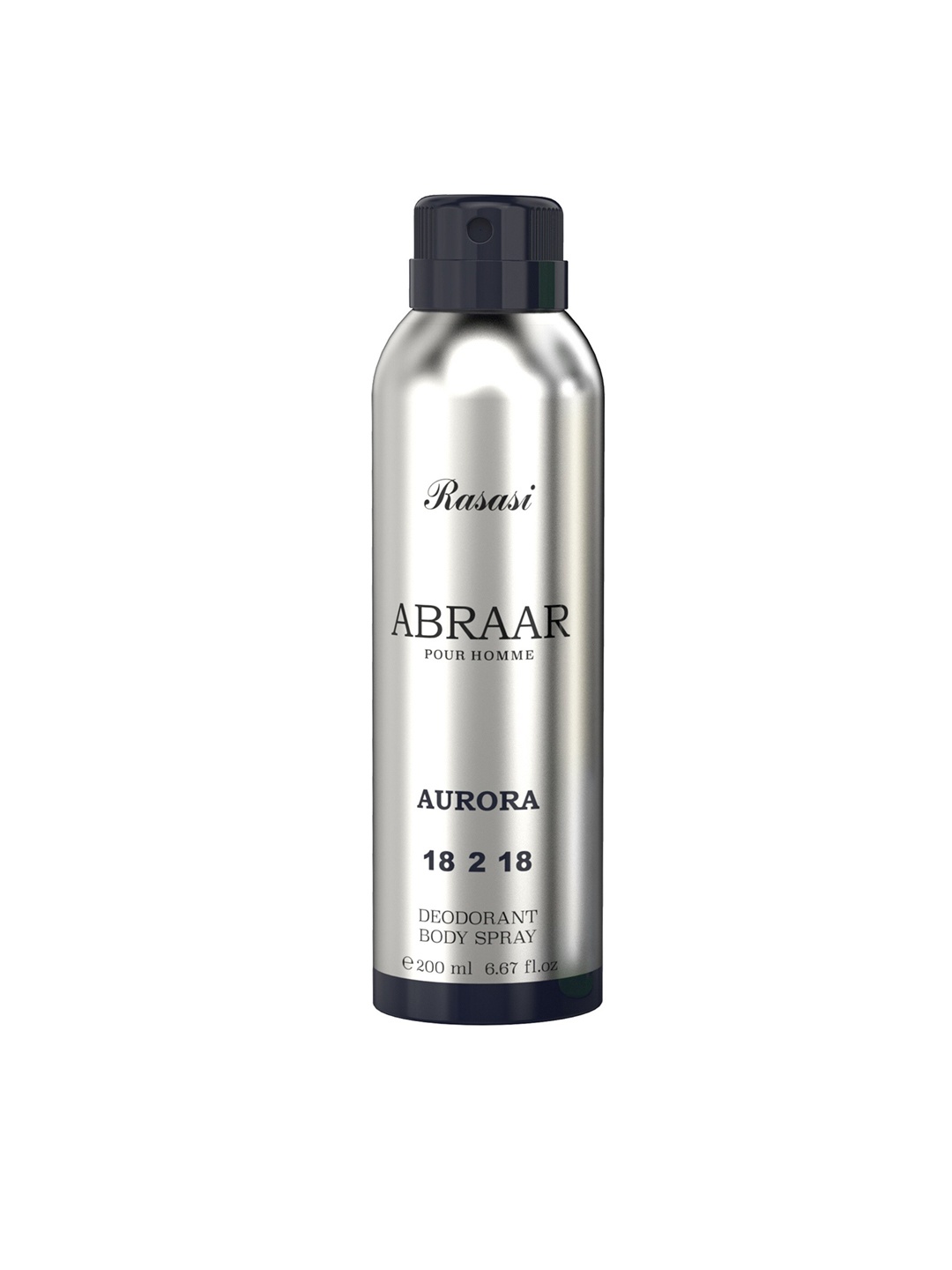 

Rasasi Men Abraar Aurora Long Lasting Deodorant Body Spray - 200ml, Silver