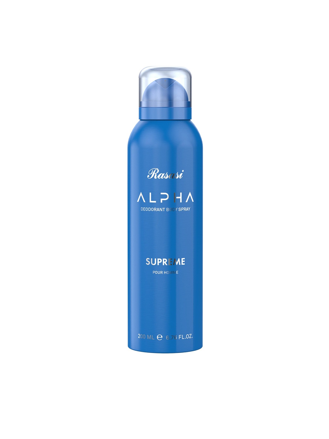 

Rasasi Men Alpha Supreme Long Lasting Deodorant Body Spray - 200 ml, Blue