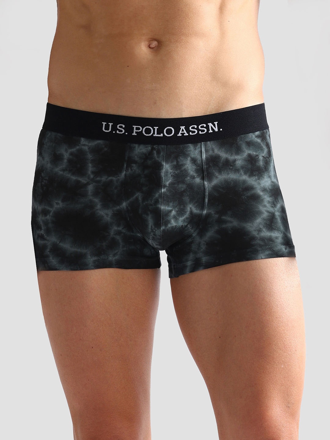 

U.S. Polo Assn. Printed Cotton Stretch Antibacterial Trunk- OET03-002-PR, Black