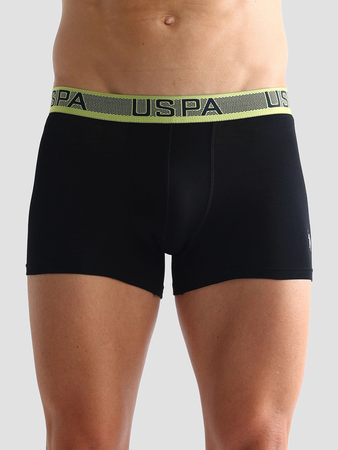 

U.S. Polo Assn. Men Mid Rise Cotton Trunk OET04-002-PL, Black