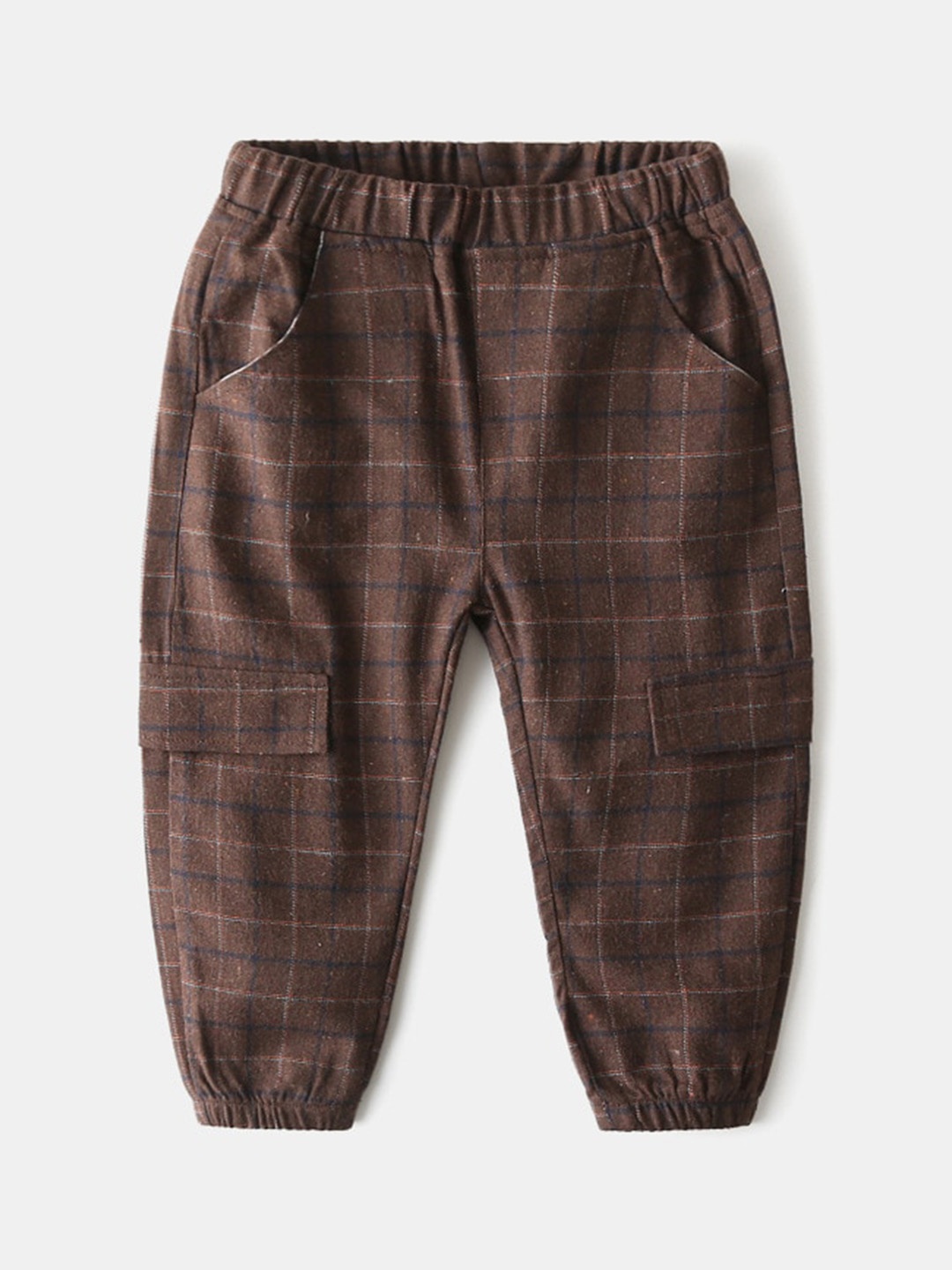 

StyleCast Boys Brown Checked Mid Rise Joggers