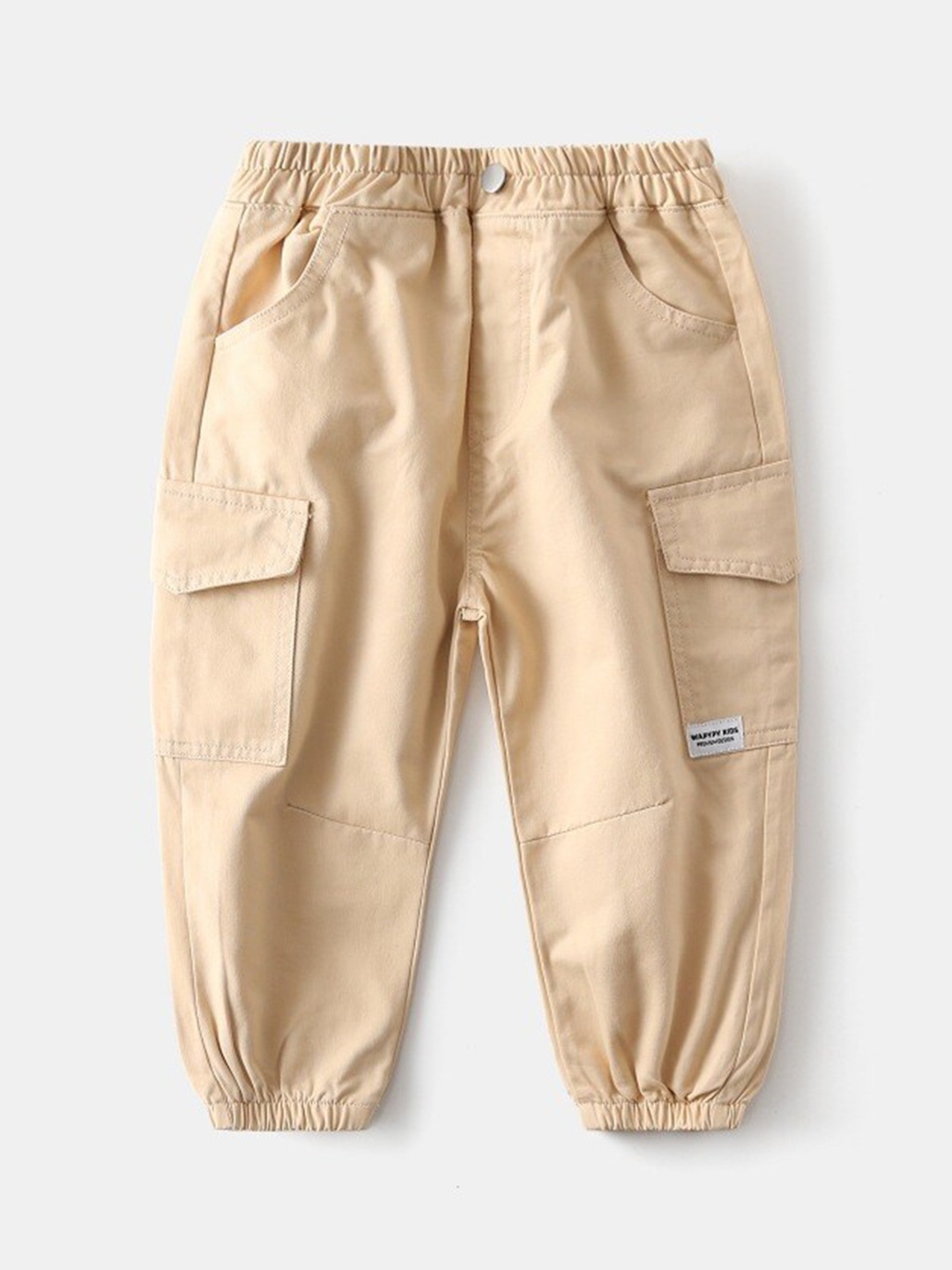 

StyleCast Boys Beige Cotton Mid Rise Joggers