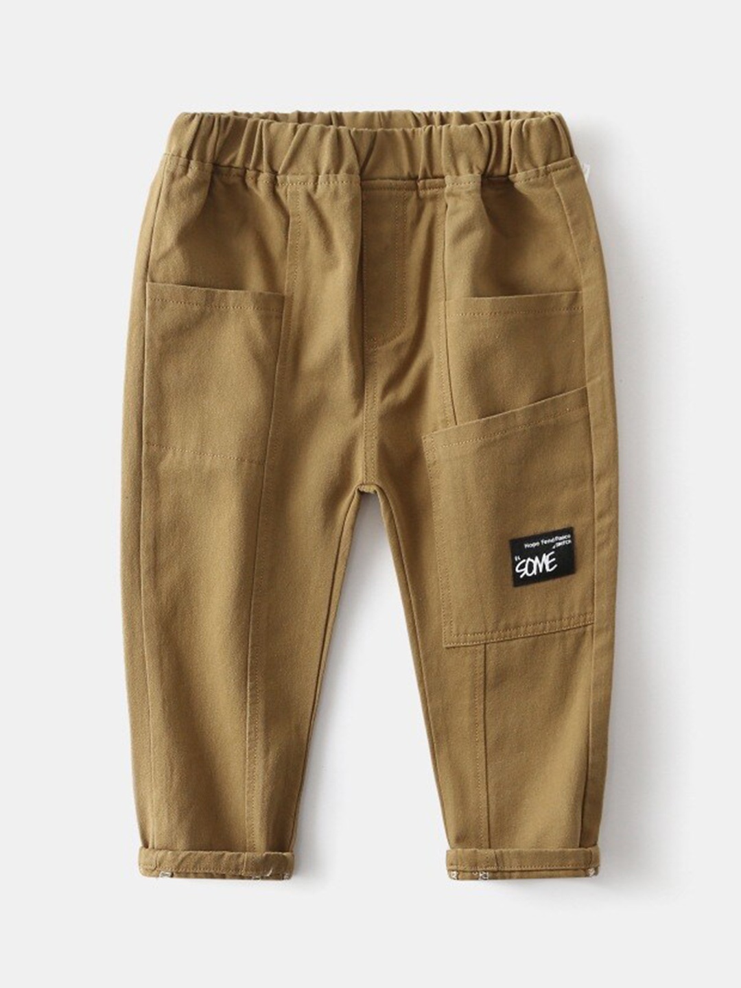 

StyleCast Brown Boys Cotton Mid Rise Joggers