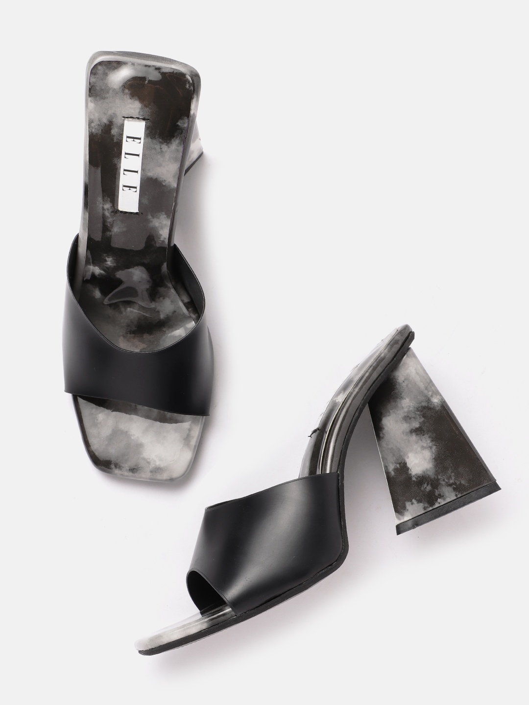

ELLE Block Heeled Sandals, Black