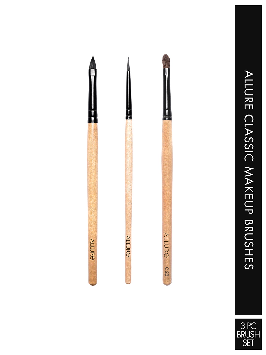 

ALLURE Classic Set Of 3 Lip Brushes, Beige