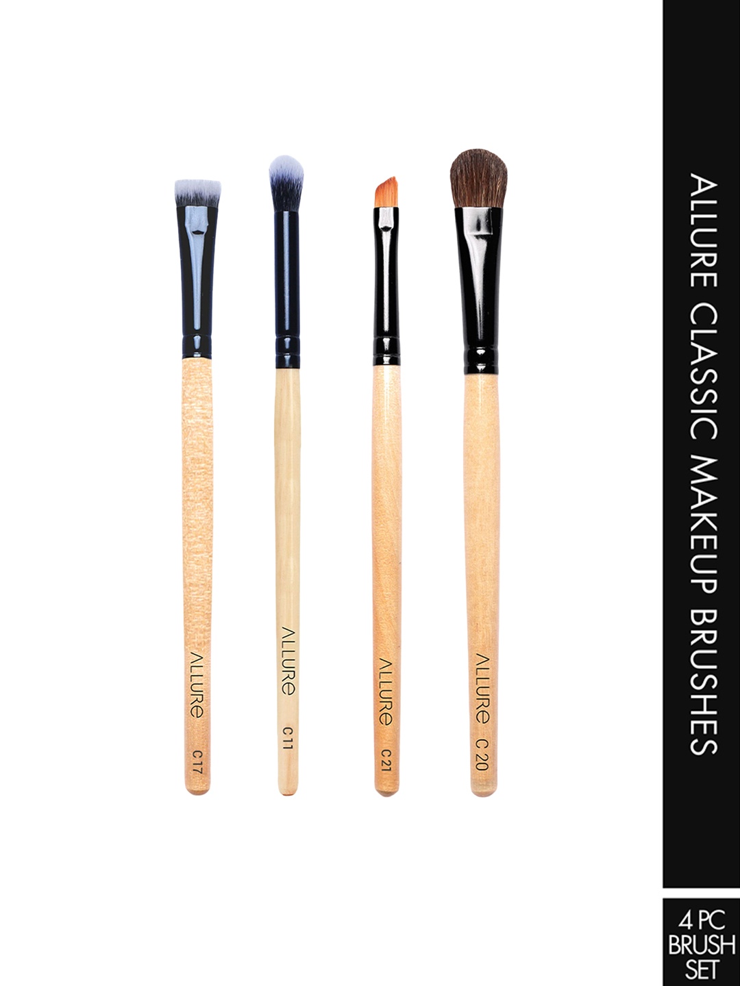 

ALLURE Classic Set Of 4 Eye Brushes, Brown