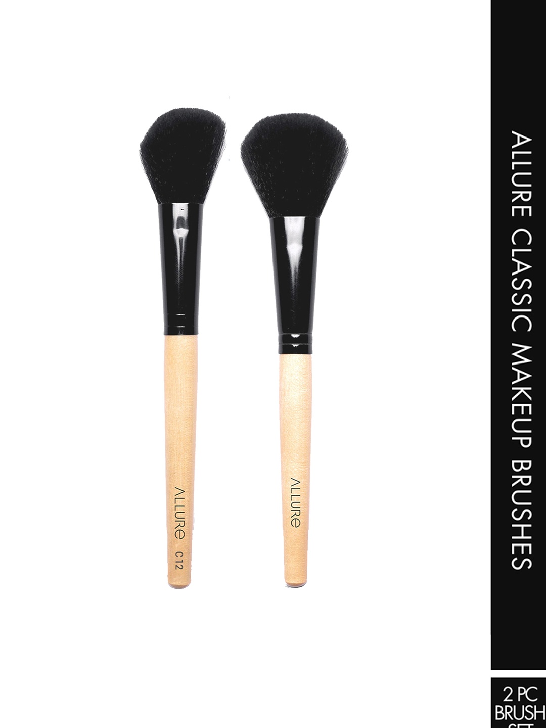 

ALLURE Set Of 2 Powder & Contour Brush, Brown