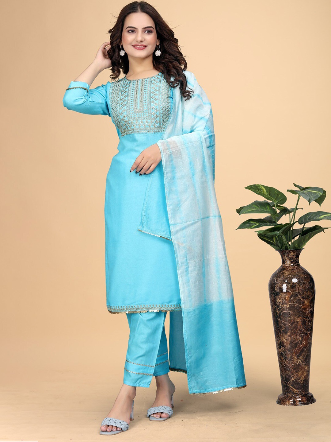 

K 5 Fashion Maxi Dress, Turquoise blue