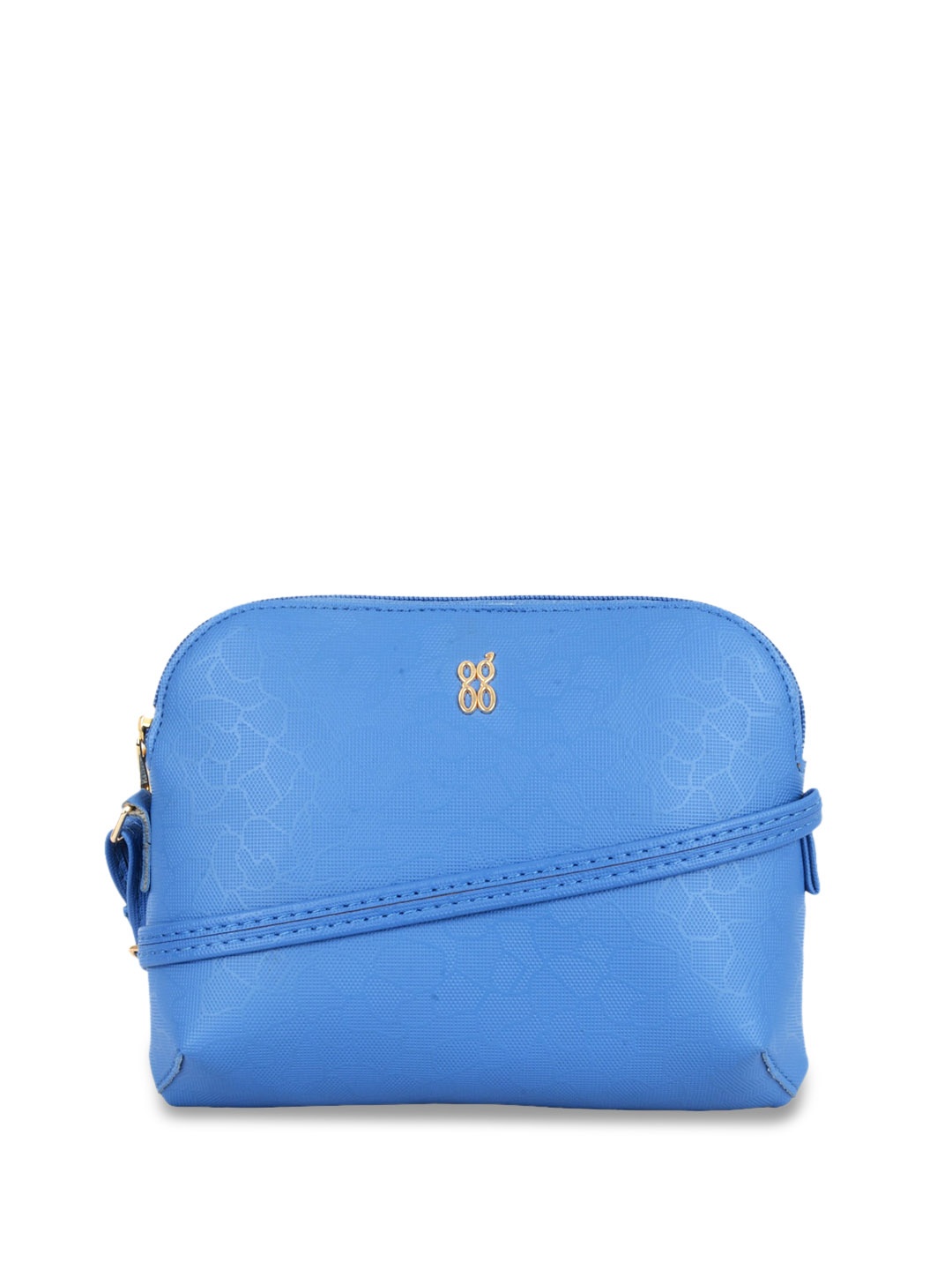 Baggit Textured Structured Sling Bag, Blue