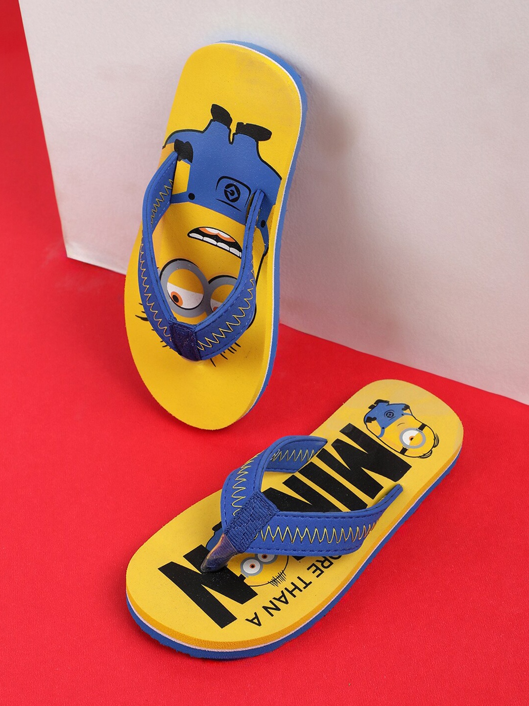 

Kids Ville Boys Minions Printed Rubber Thong Flip Flops, Yellow