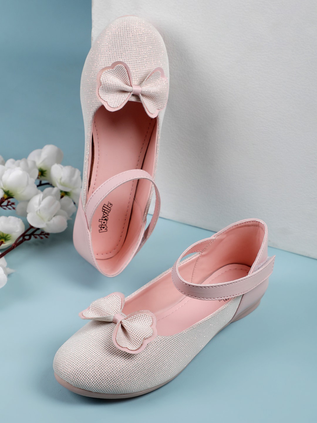 

Kids Ville Girls Printed Bow Detailed Ballerina, Pink