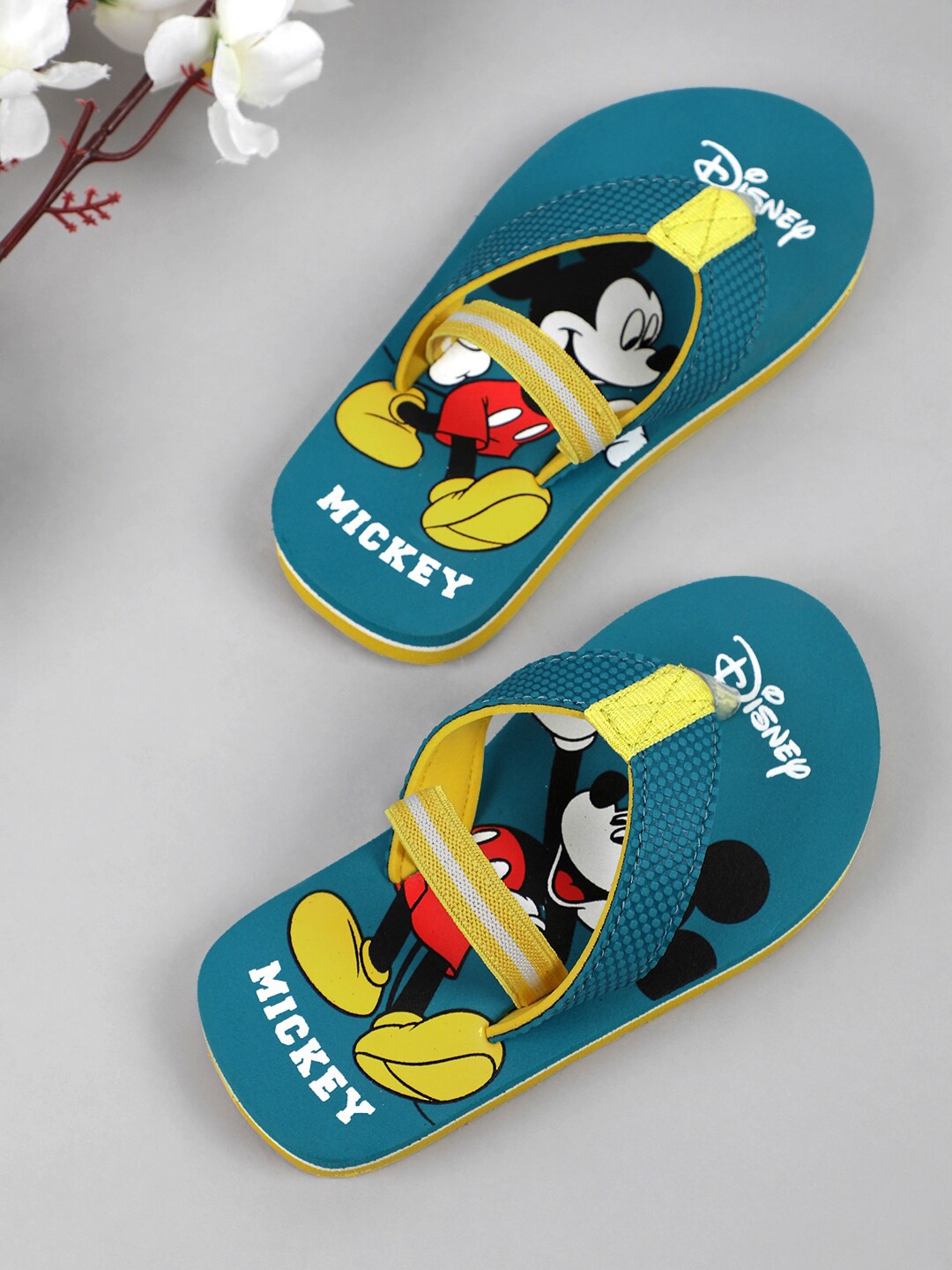 

Kids Ville Boys Mickey & Friends Printed Rubber Thong Flip Flops, Teal