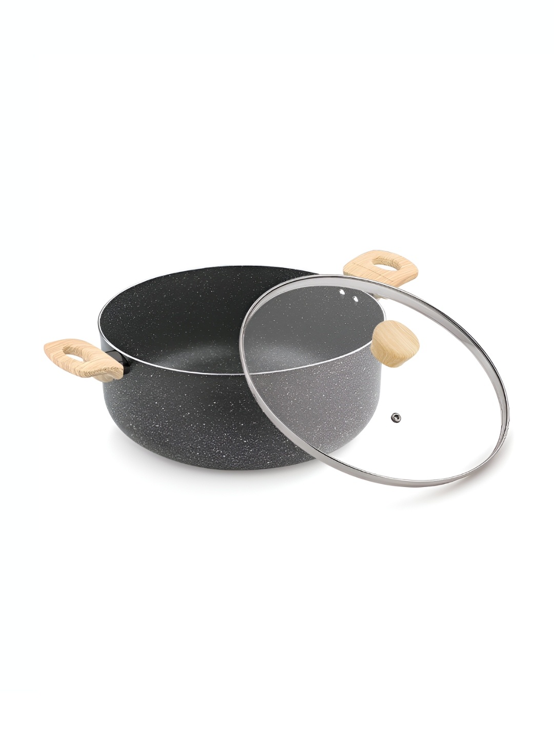

BERGNER Black Aluminium Induction Bottom Casserole with Glass Lid 5 L