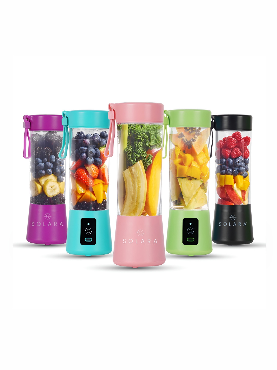

Solara Blendkwik Pink Portable Blender Shakes Smoothies & Crushing Ice 450ml-180wt