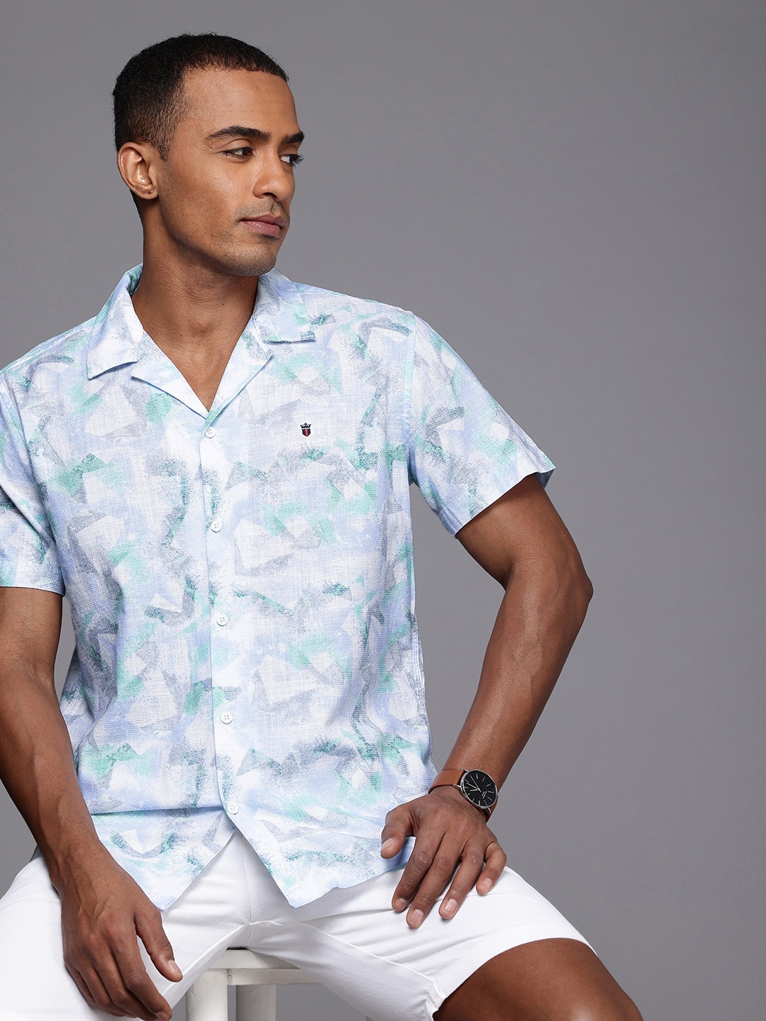 

Louis Philippe Jeans Pure Cotton Slim Fit Opaque Printed Casual Shirt, Multi