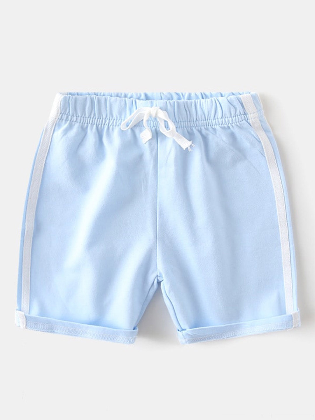 

StyleCast Kids Blue Striped Mid Rise Cotton Shorts