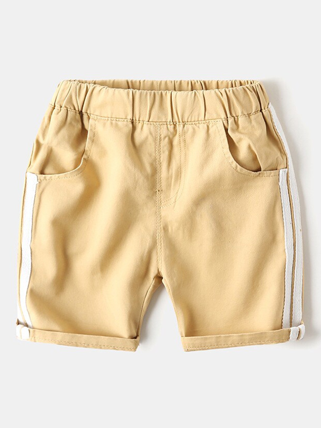 

StyleCast Boys Beige Mid-Rise Regular Fit Cotton Shorts