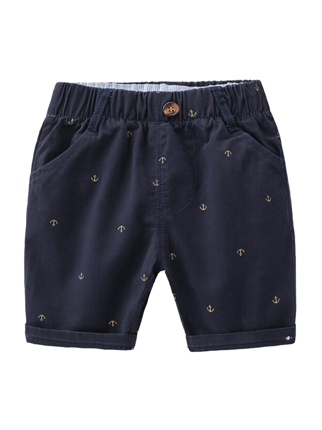 

StyleCast Boys Conversational Printed Cotton Regular Shorts, Navy blue