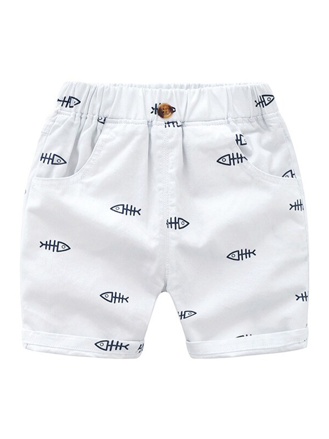 

StyleCast Boys Printed Shorts, White