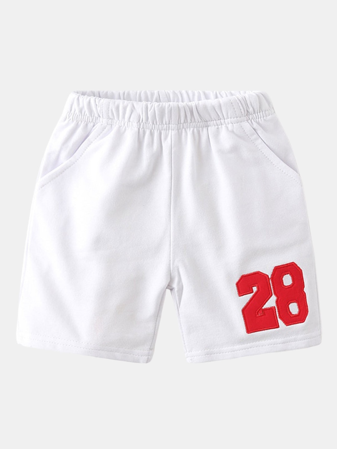 

StyleCast White Boys Mid-Rise Cotton Shorts