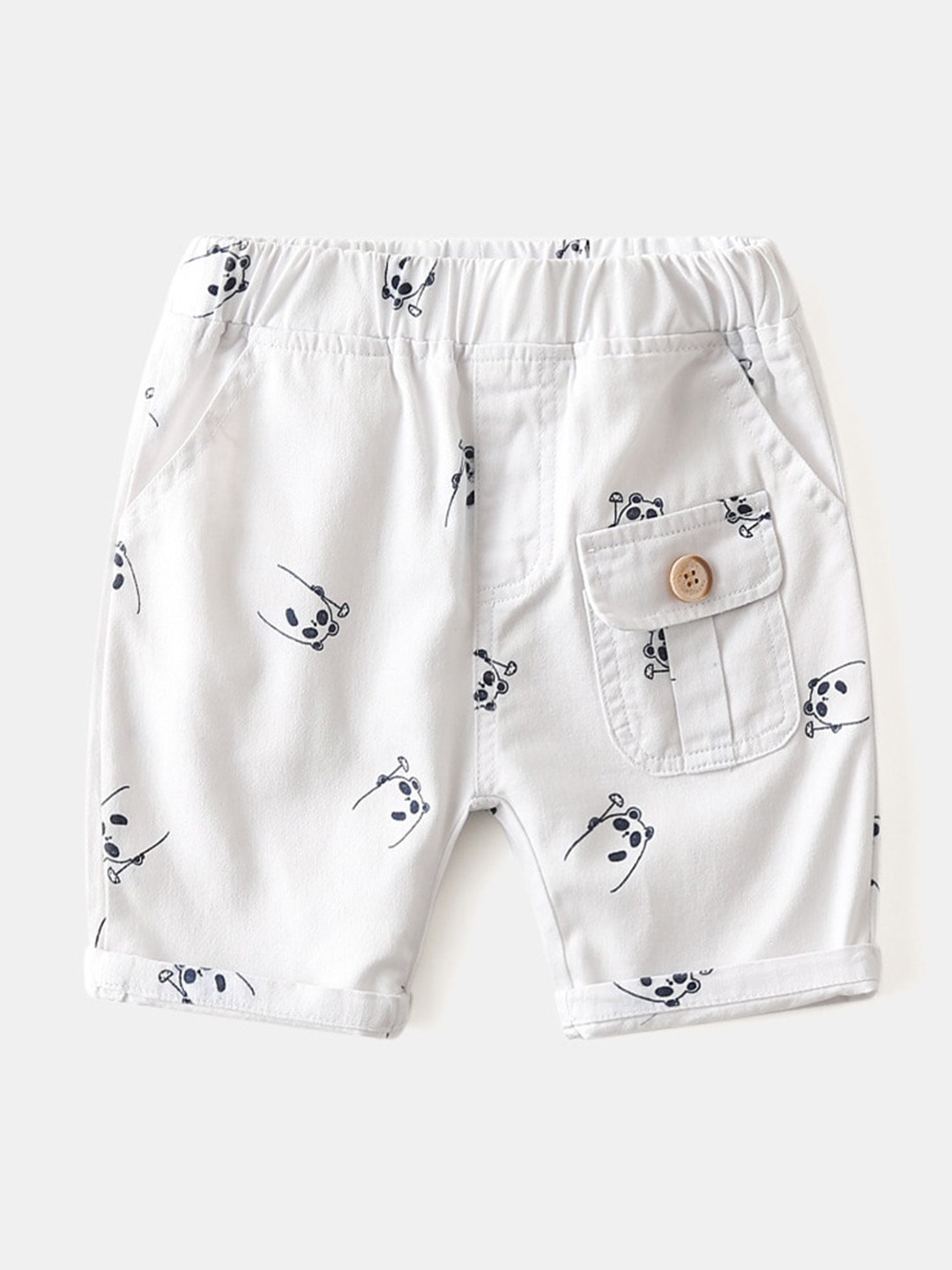 

StyleCast Boys White Conversational Printed Regular Shorts