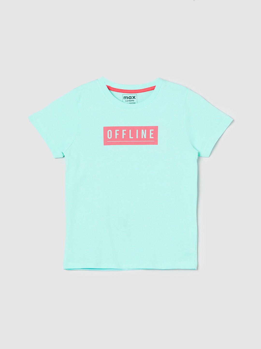 

max Boys Pure Cotton T-shirt, Green