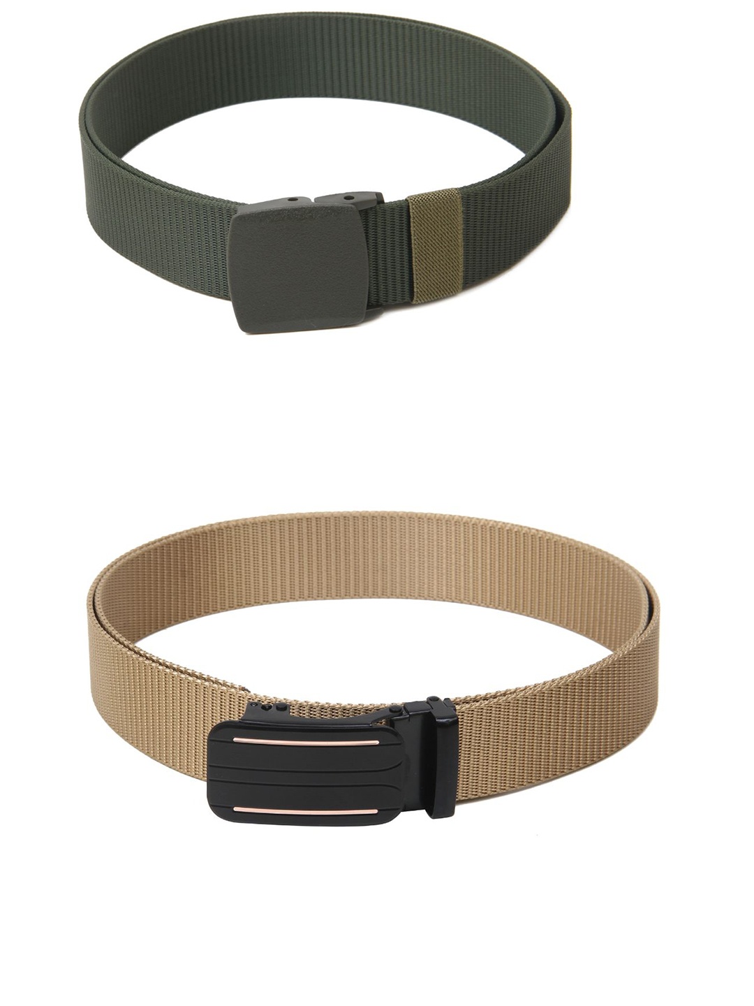

Calvadoss Girls Set of 2 Textured Belt, Green