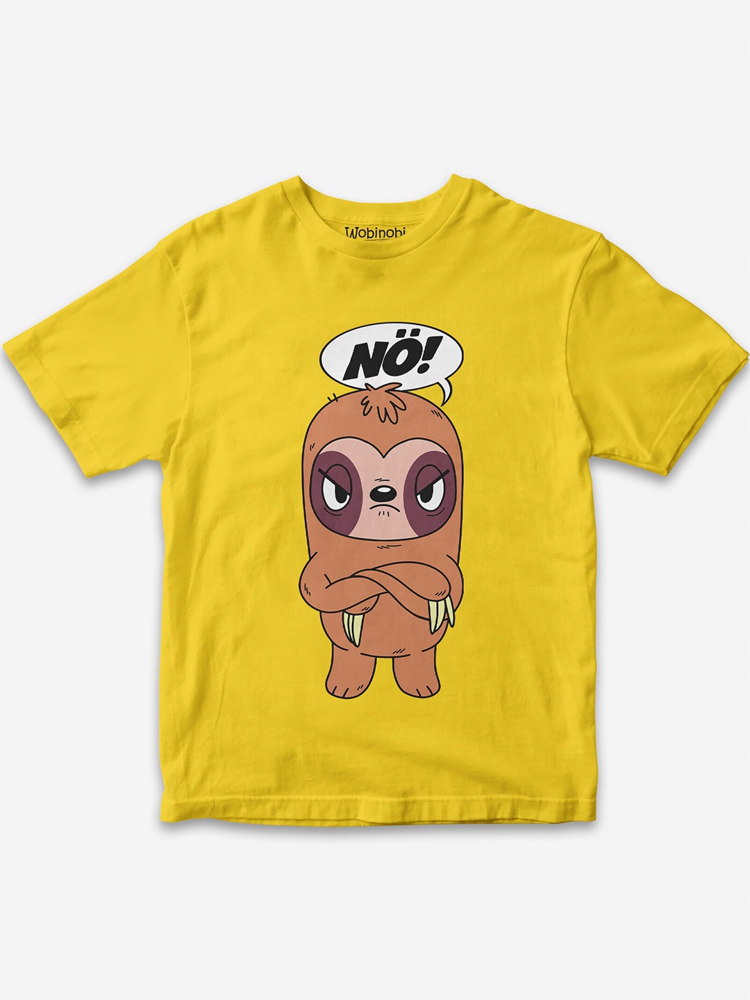 

Wobinobi Boys Animals Print Bio Finish Pure Cotton T-shirt, Yellow