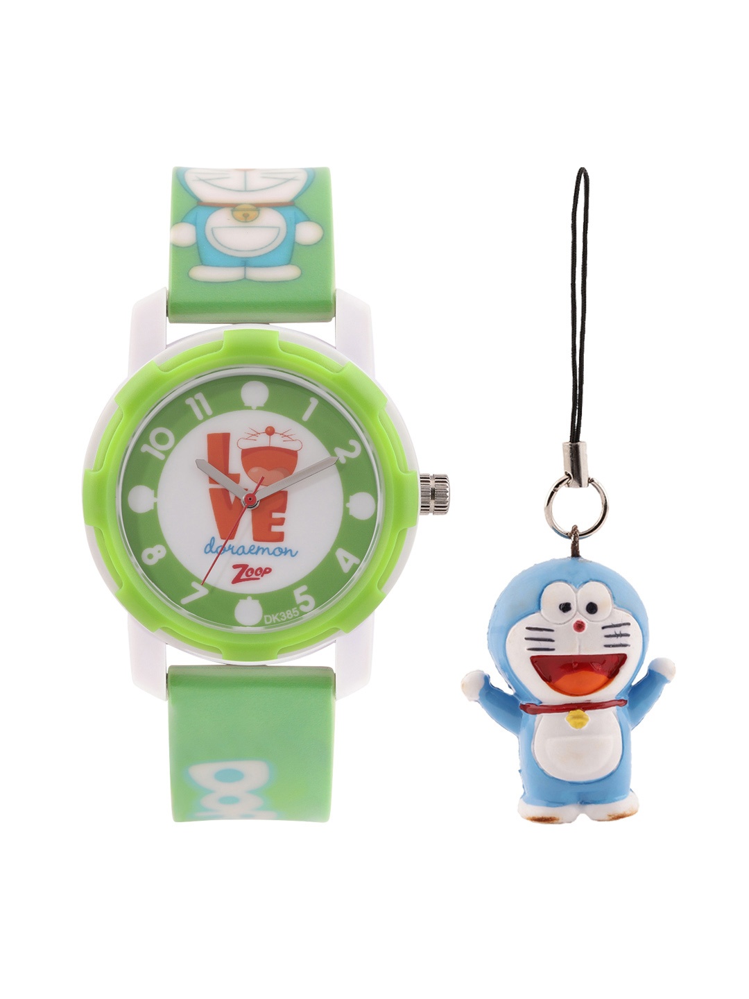 

ZOOP from TITAN Kids Printed Dial & Straps Analogue Watch with Keychain NP26015PP02F, Green