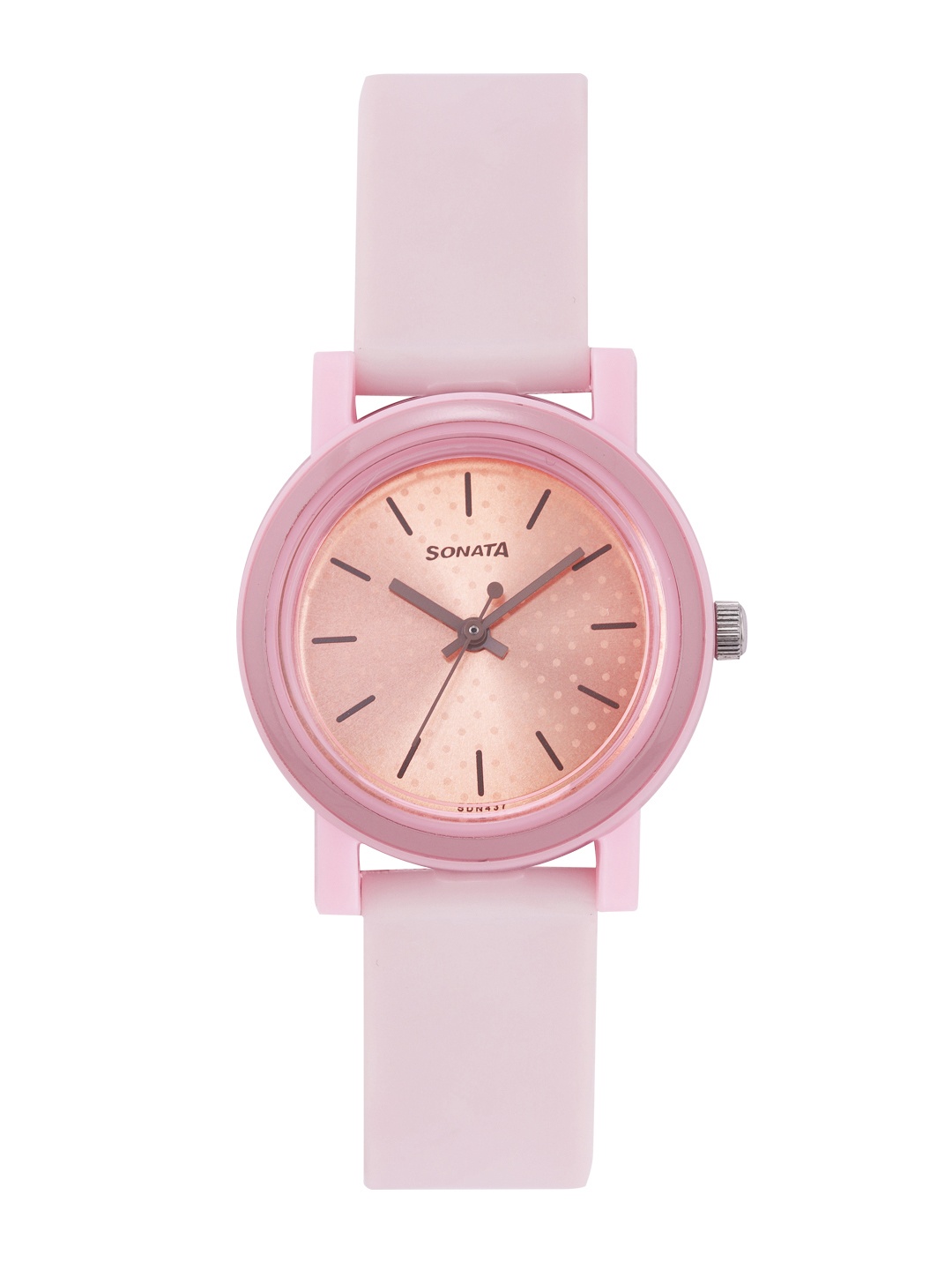 

Sonata Women Printed Analogue Watch 87038PP10W-Peach