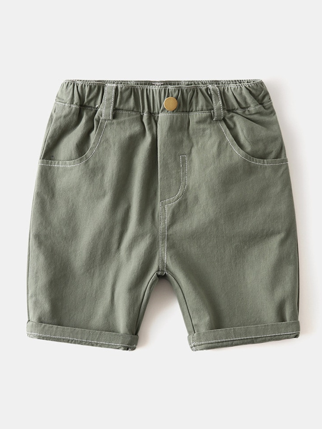 

StyleCast Boys Grey Mid-Rise Regular Fit Cotton Shorts