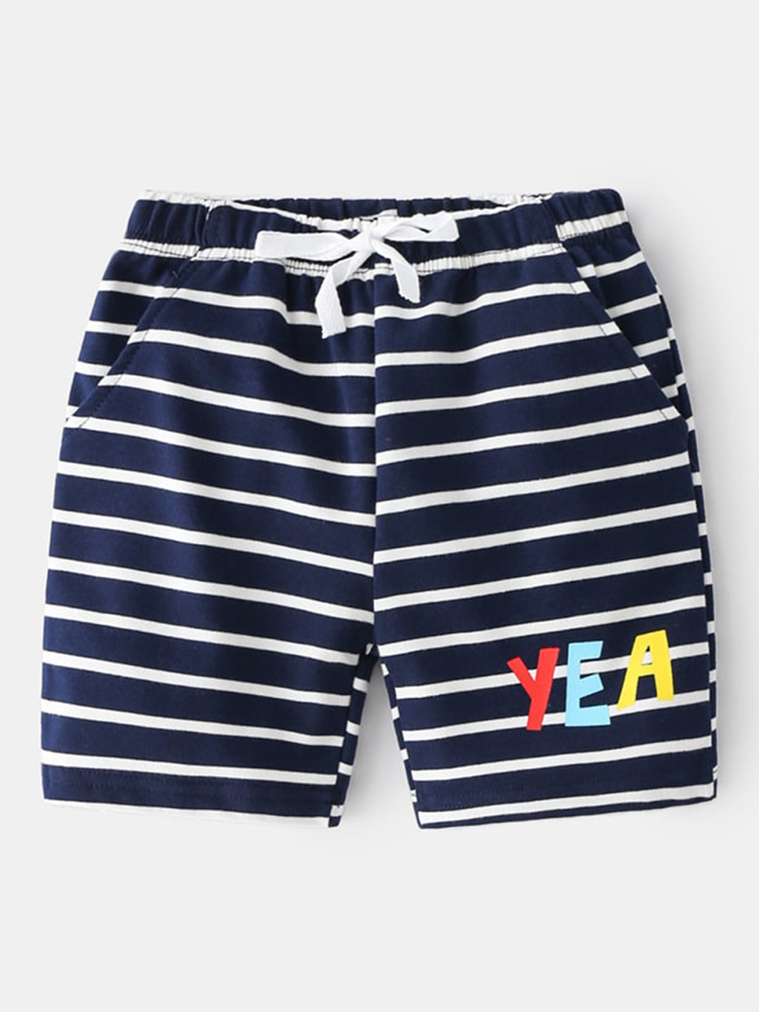 

StyleCast Boys Mid-Rise Striped Shorts, Black