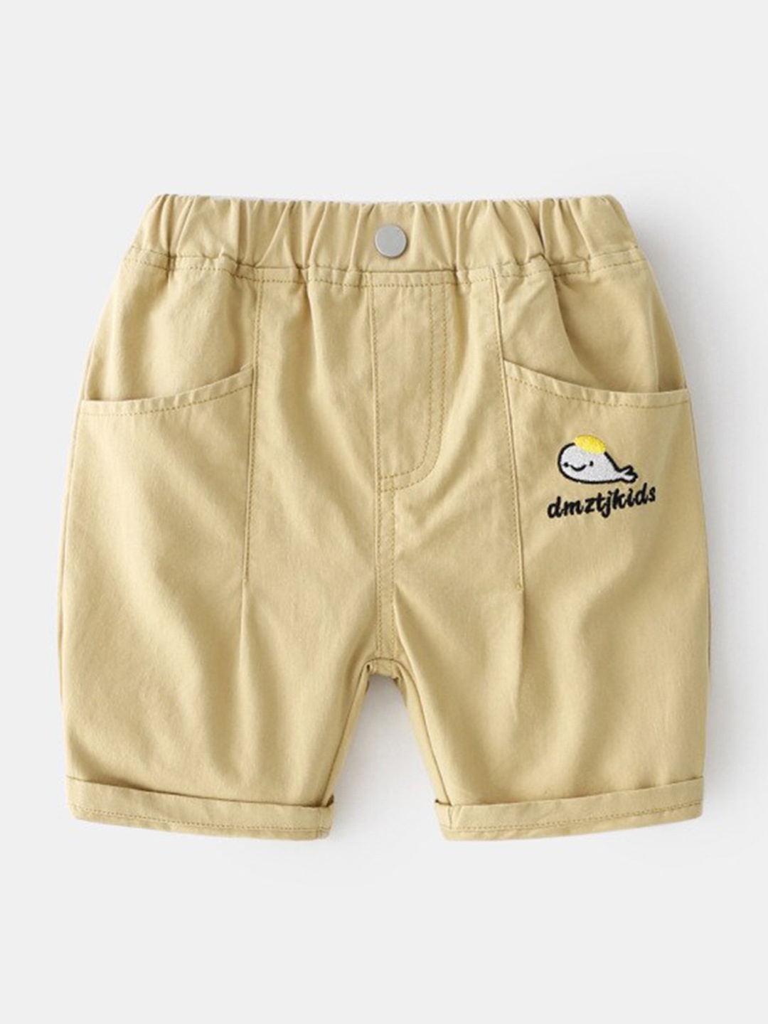 

StyleCast Boys Beige Mid-Rise Regular Fit Cotton Shorts