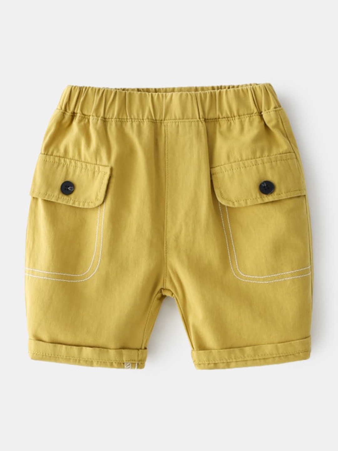 

StyleCast Beige-Coloured Boys Mid-Rise Cargo Shorts