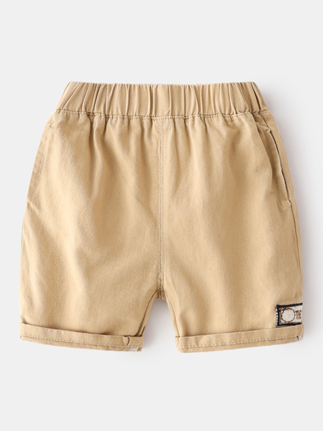 

StyleCast Boys Mid-Rise Regular Fit Cotton Shorts, Beige
