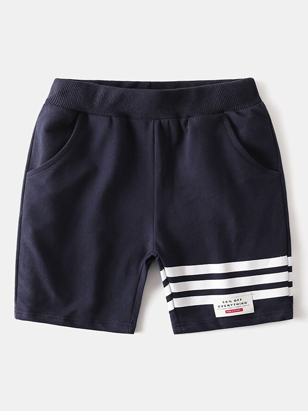 

StyleCast Navy Blue Boys Mid-Rise Cotton Shorts