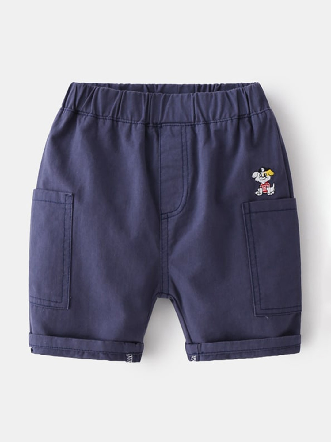 

StyleCast Boys Navy Blue Mid Rise Cargo Shorts