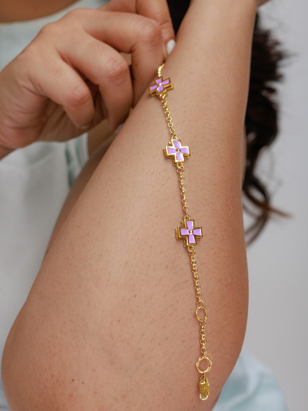 

Trisu Sterling Silver Gold-Plated Link Bracelet