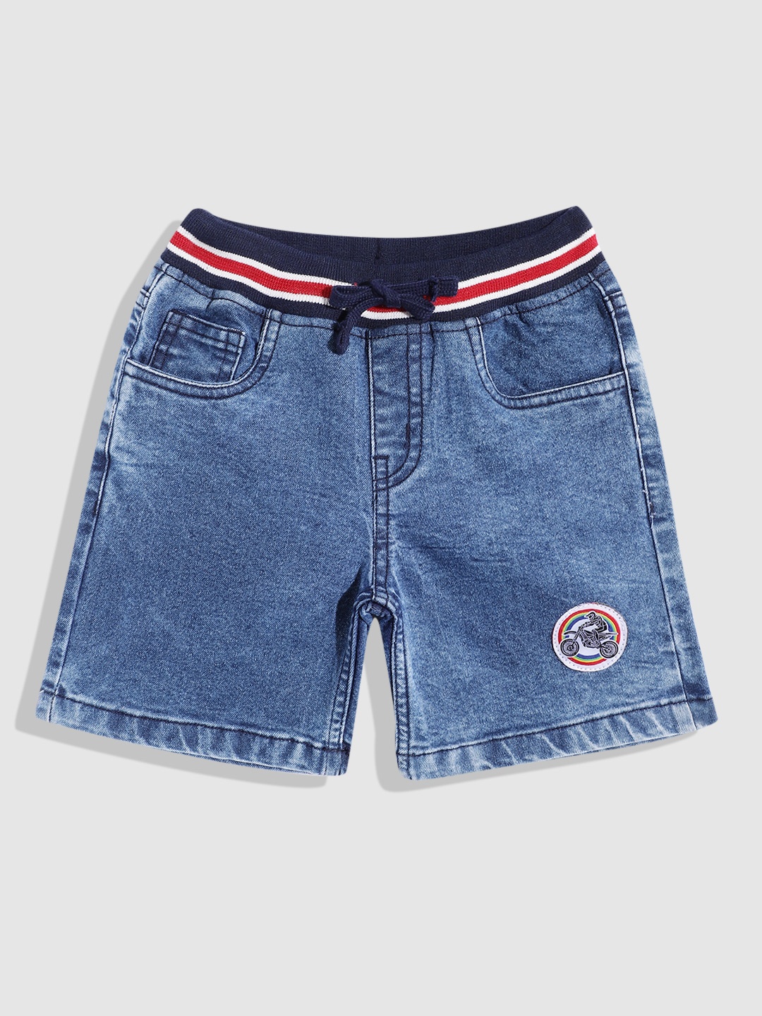 

YK Boys Slim Fit Denim Shorts, Blue