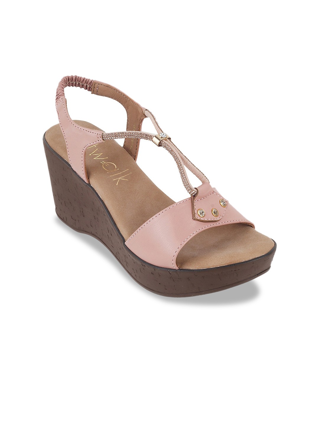 

Catwalk Open Toe Wedge Heels, Pink