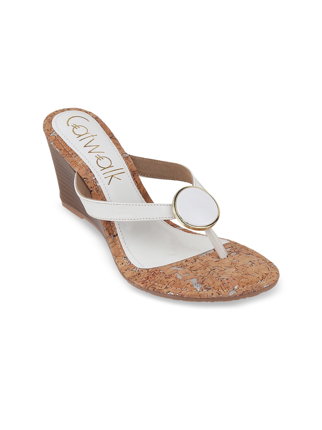 

Catwalk Open Toe Wedge Heels, White