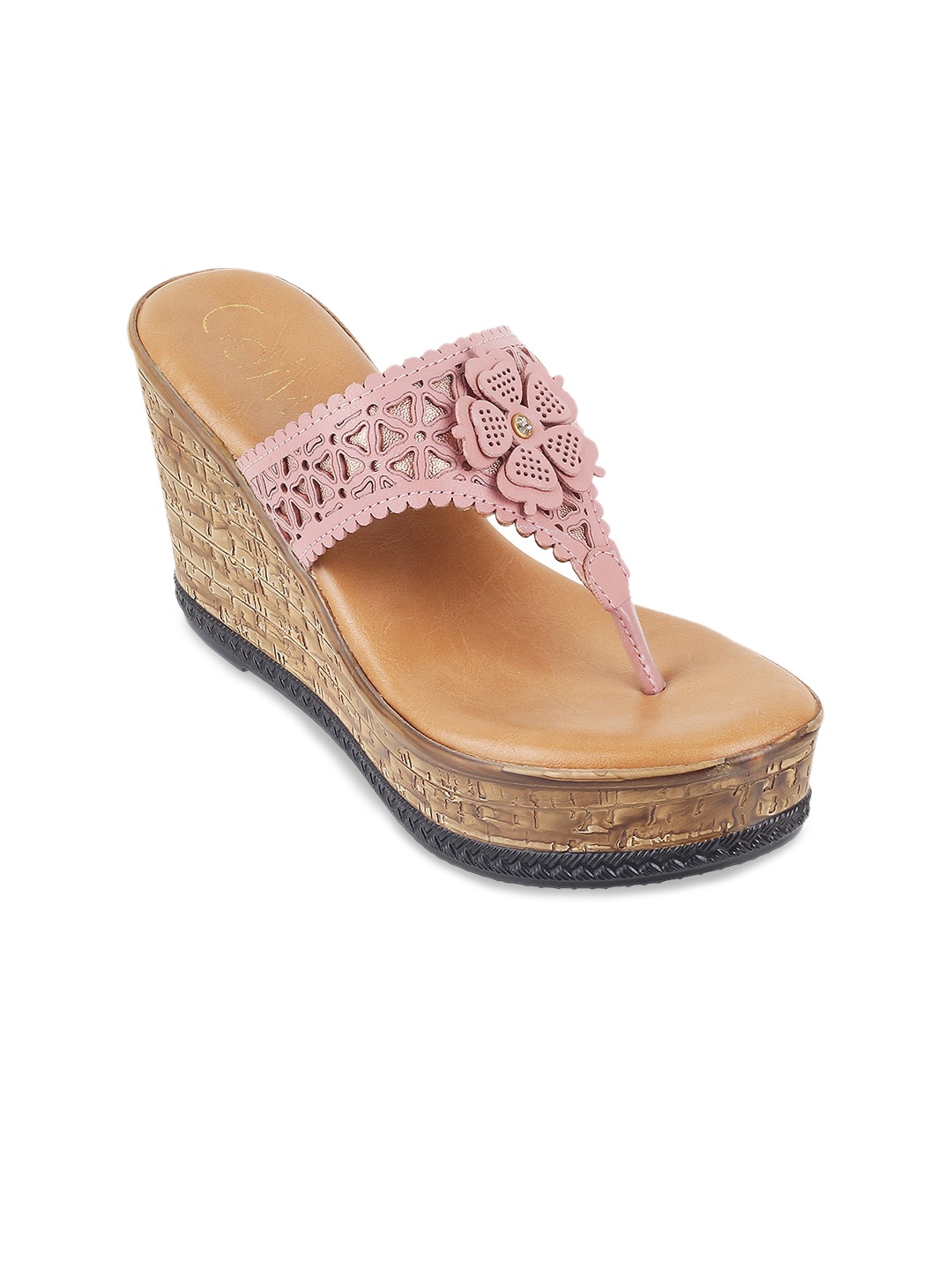 

Catwalk Embellished Wedge Heels, Pink