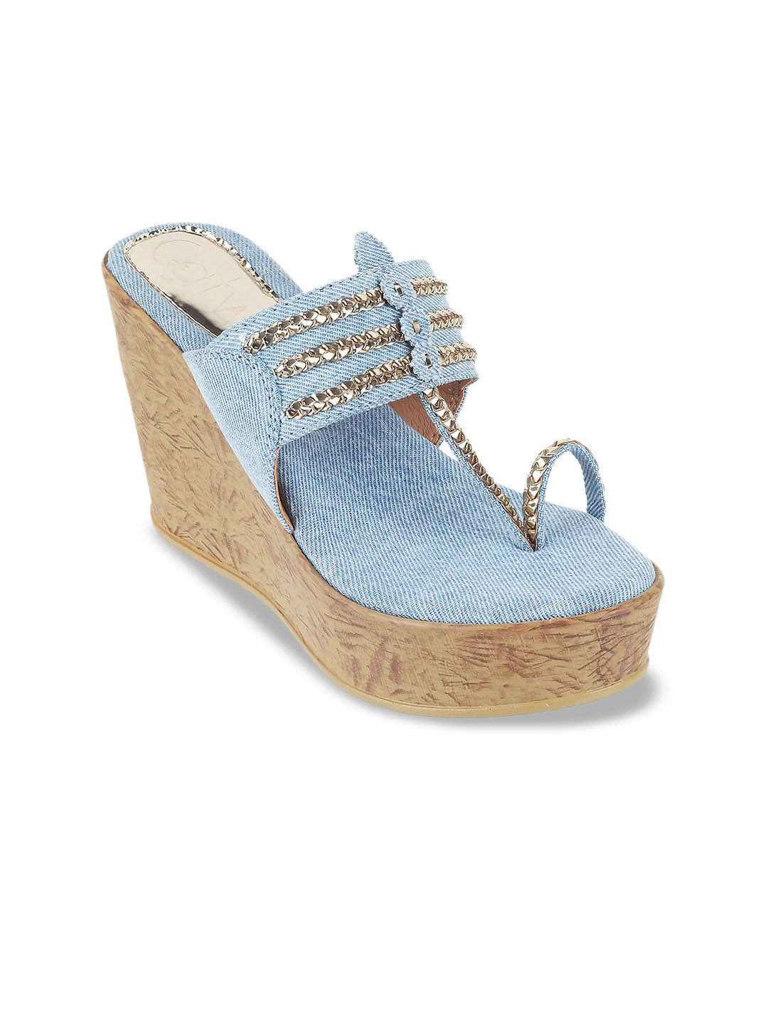 

Catwalk Embellished Wedge Heels, Blue