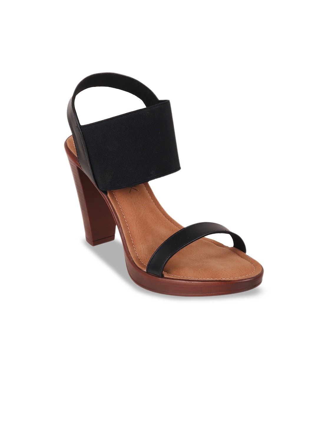 

Catwalk Open Toe Block Heels, Black