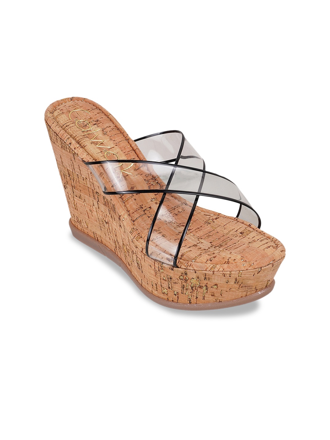 

Catwalk Open Toe Wedge Heels, Black