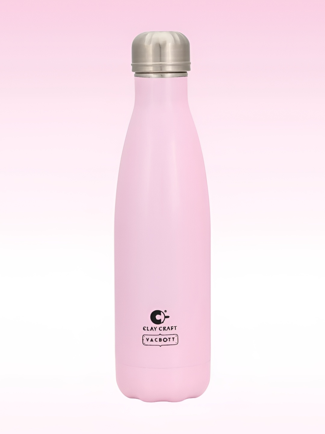 

CLAY CRAFT stark Pink Single Stainless Steel Double Wall Vacuum Water Bottle 500 ml