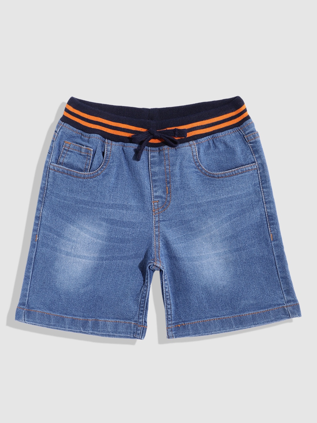 

YK Boys Slim Fit Denim Shorts, Blue