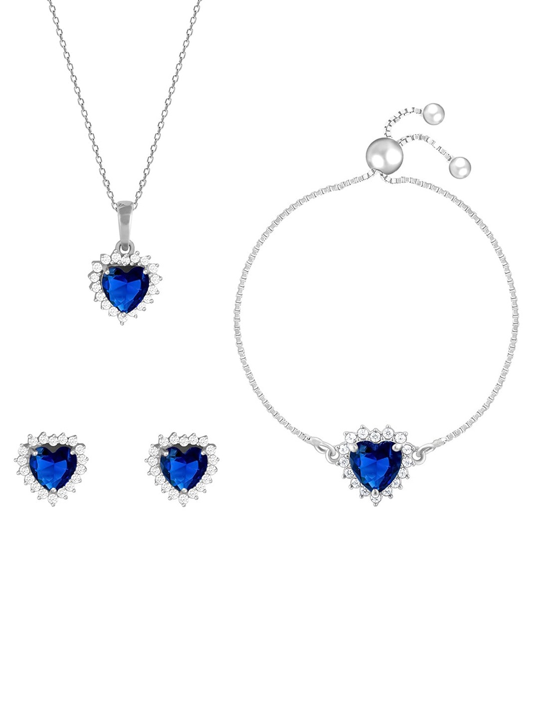 

GIVA 925 Sterling Silver Rhodium-Plated Jewellery Set