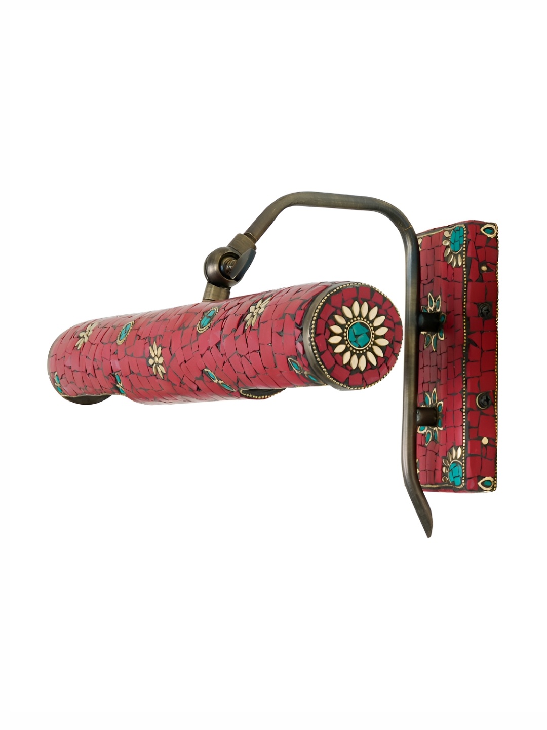 

Fos Lighting Red & Green Printed Contemporary Cylinder Shaped Wall Lamp